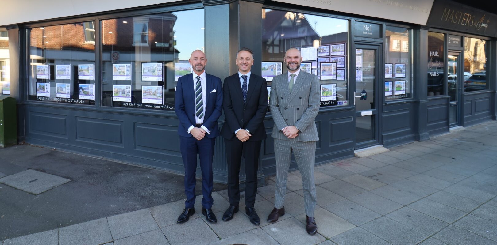 The Bernards Estate Agents team outside the Southsea office